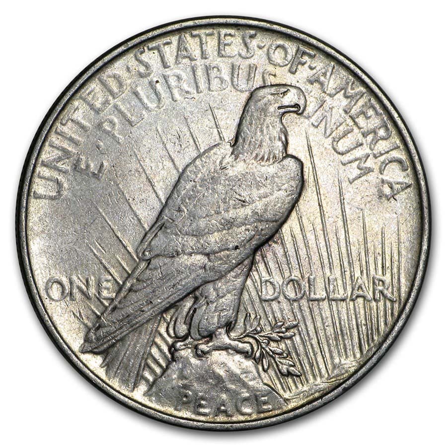 1922-1935 Peace Silver Dollar Cull (zufälliges Jahr) - Bild 9 von 15